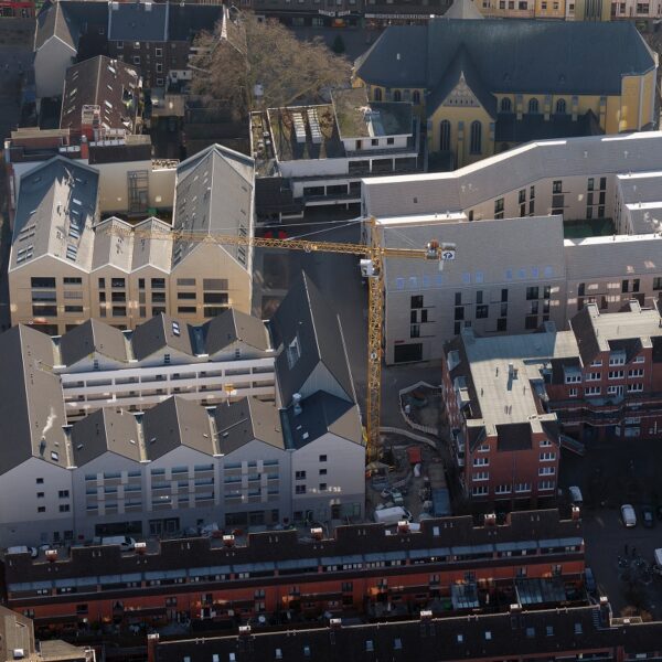 Luftaufnahme Neue Mitte Porz © moderne stadt / B. Fischer Luftbildfotografie