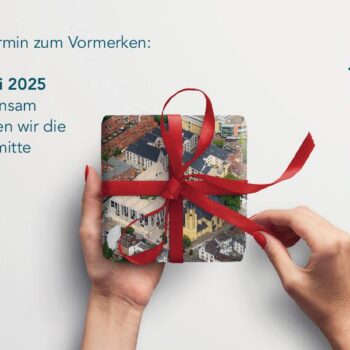 Einladungskarte zur Feierlichen Eröffnung der Neue Mitte Porz